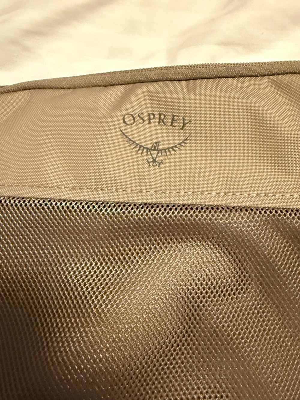 OSPREY Packing Cubes Set 6 Travel Organizer Bags Mesh Lightweight Tan - Picture 3 of 7